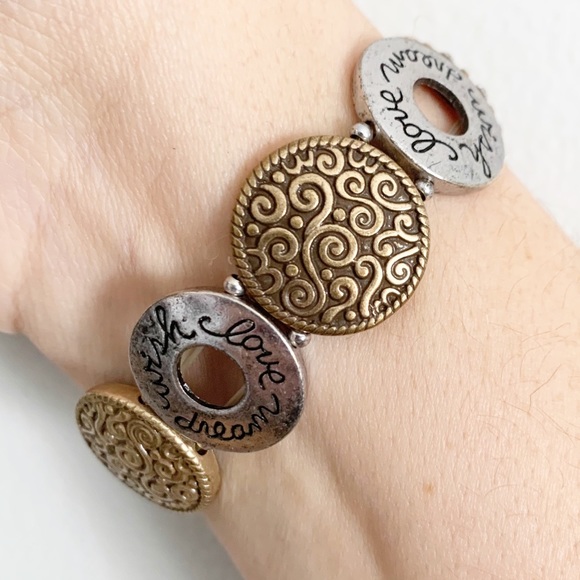 BRACELET Token Love, Dream, Wish Elastic Bracelet - Picture 3 of 7